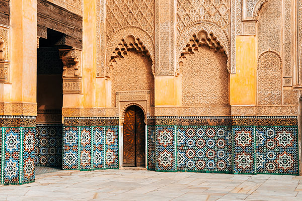 Explore Patterned Building Doorway Marrakech explore-patterned-building-doorway-marrakech